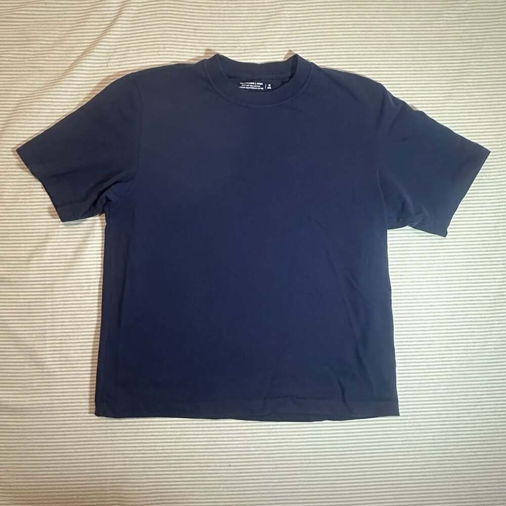 Abercrombie & Fitch Soft A&F Collection Premium Heavyweight 2.0 Tee Navy Size M